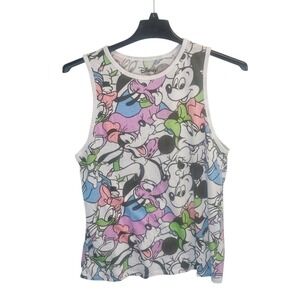Mickey & Friends Tank Top Disney All Over Print Junior's Large 11-13